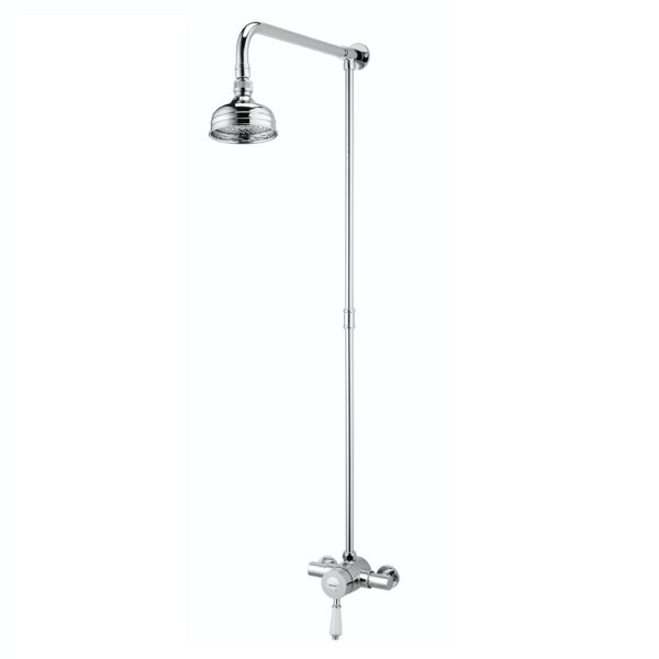 Bristan Colonial Thermostatic Exposed Mini Valve Shower with Rigid Riser