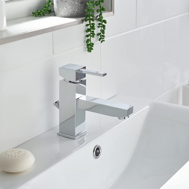 Quadrato Eco Basin Mixer without Waste Chrome (QD EBASNW C)