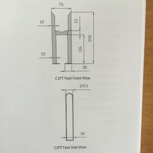 Ultraheat Column 2 Feet Anthracite (pair) - C2FT-A