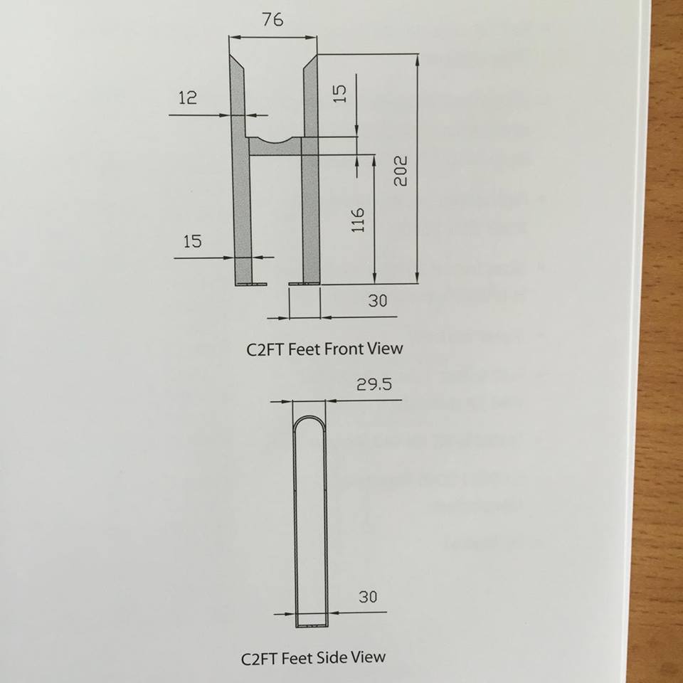 Ultraheat Column 2 Feet Anthracite (pair) - C2FT-A