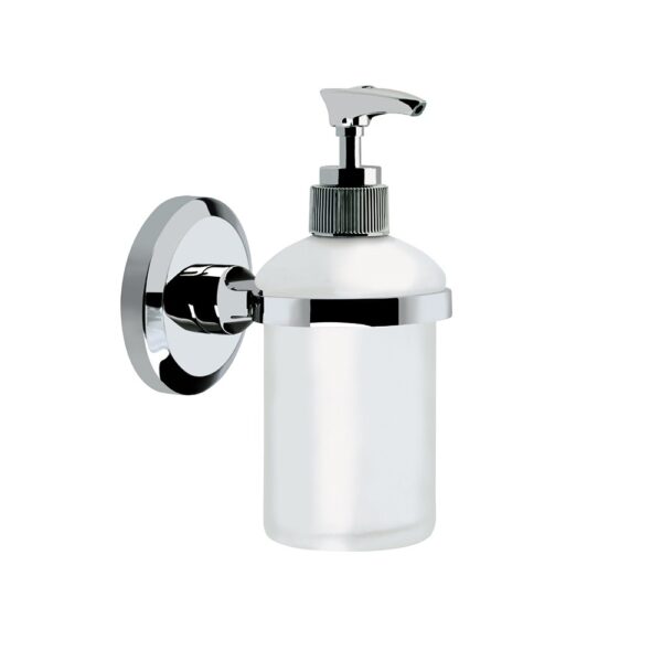 Bristan Solo Wall Mounted Frosted Glass Soap Dispenser