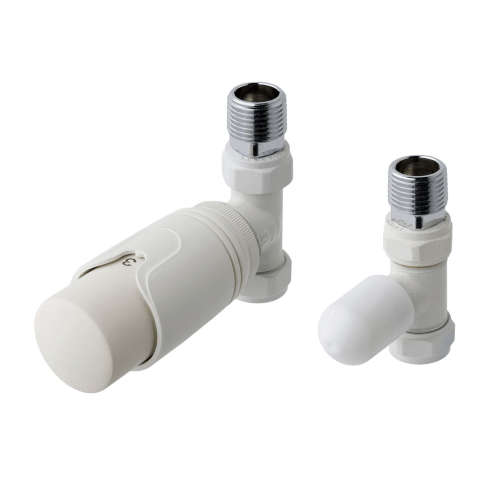 Eastbrook Straight Trv And Lockshield Valve – Matt White – 41.3020 