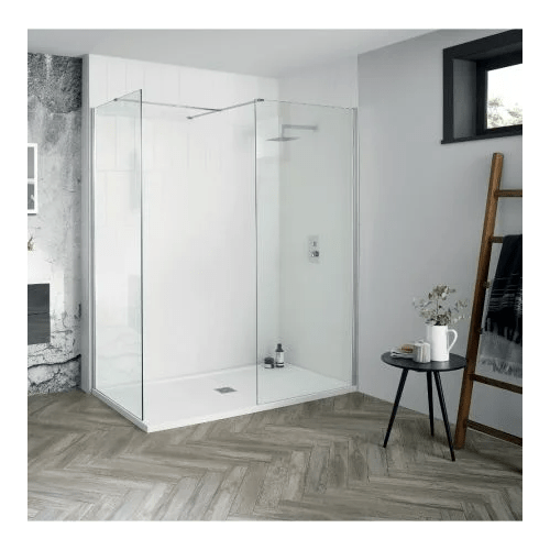 Aquadart 600mm Wetroom 8 Glass Shower Panel - AQ8241S
