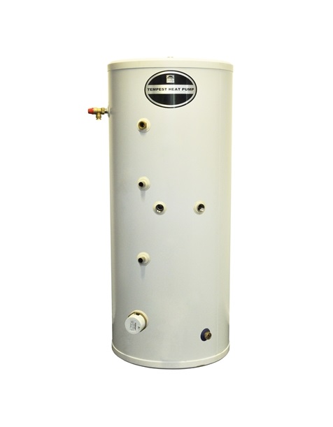 Telford Tempest Heat Pump Indirect Unvented Stainless Steel Hot Water Cylinder 300 Litre Slim Line – TSMI300HPSL