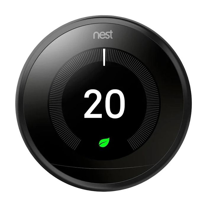 nest learning thermostat 3rd generation black t3019gb