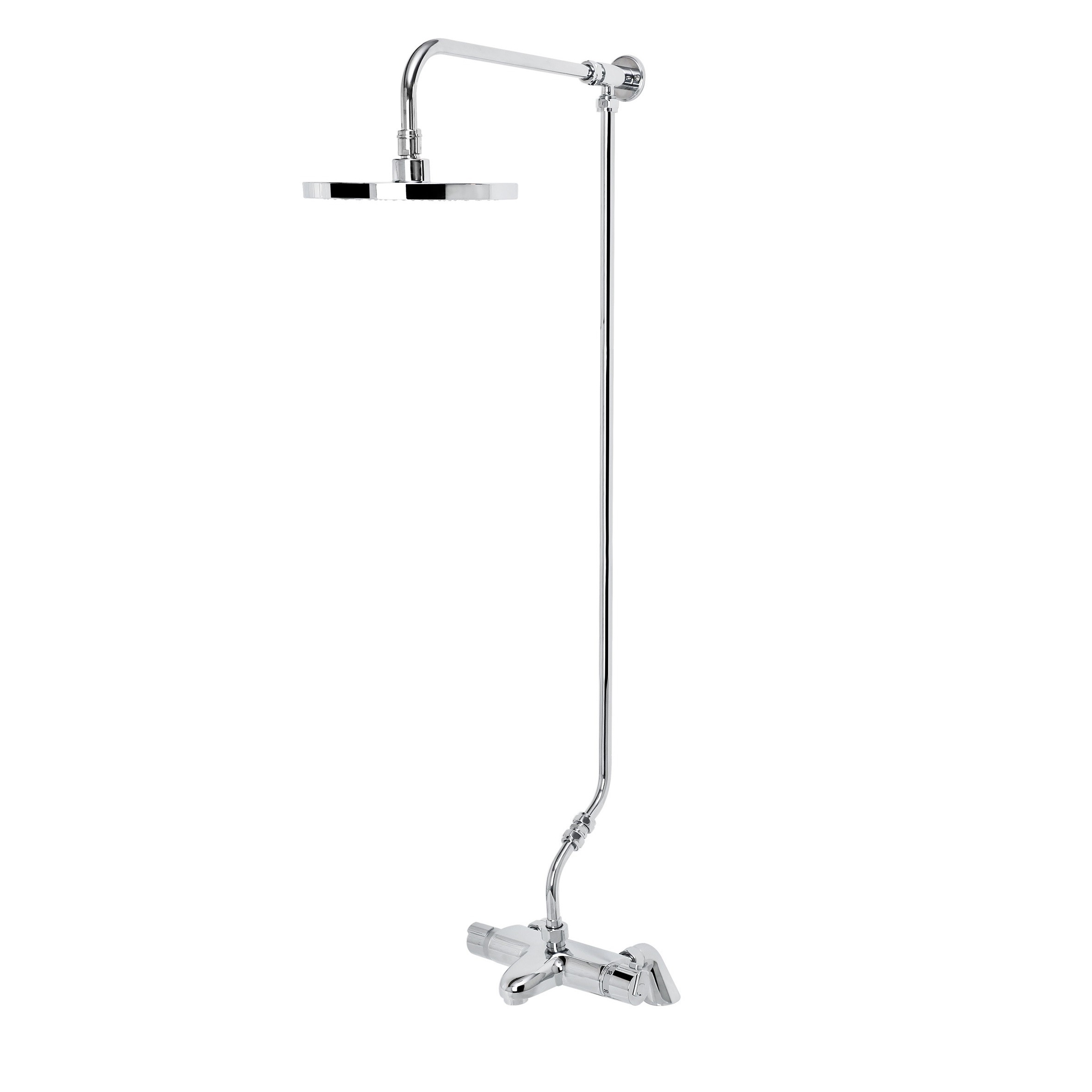 Bristan Assure TMV2 Deck Mounted Thermostatic Bath Shower Mixer With Fixed Head Kit