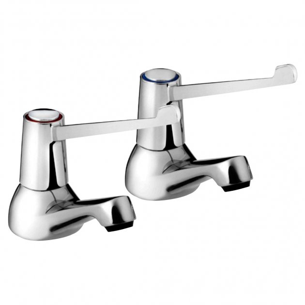 Bristan Lever Basin Taps with 6" Levers (VAL2 1/2 C 6 CD)