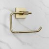 Bristan Square Toilet Roll Holder - Brushed Brass (SQ ROLL BB)