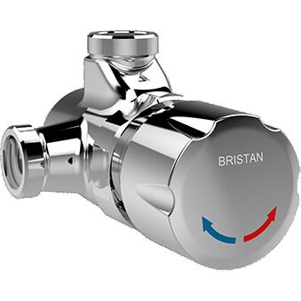Bristan Timed Flow Shower Valve with Vandal Resistant Shower Head (TFS 1 C)