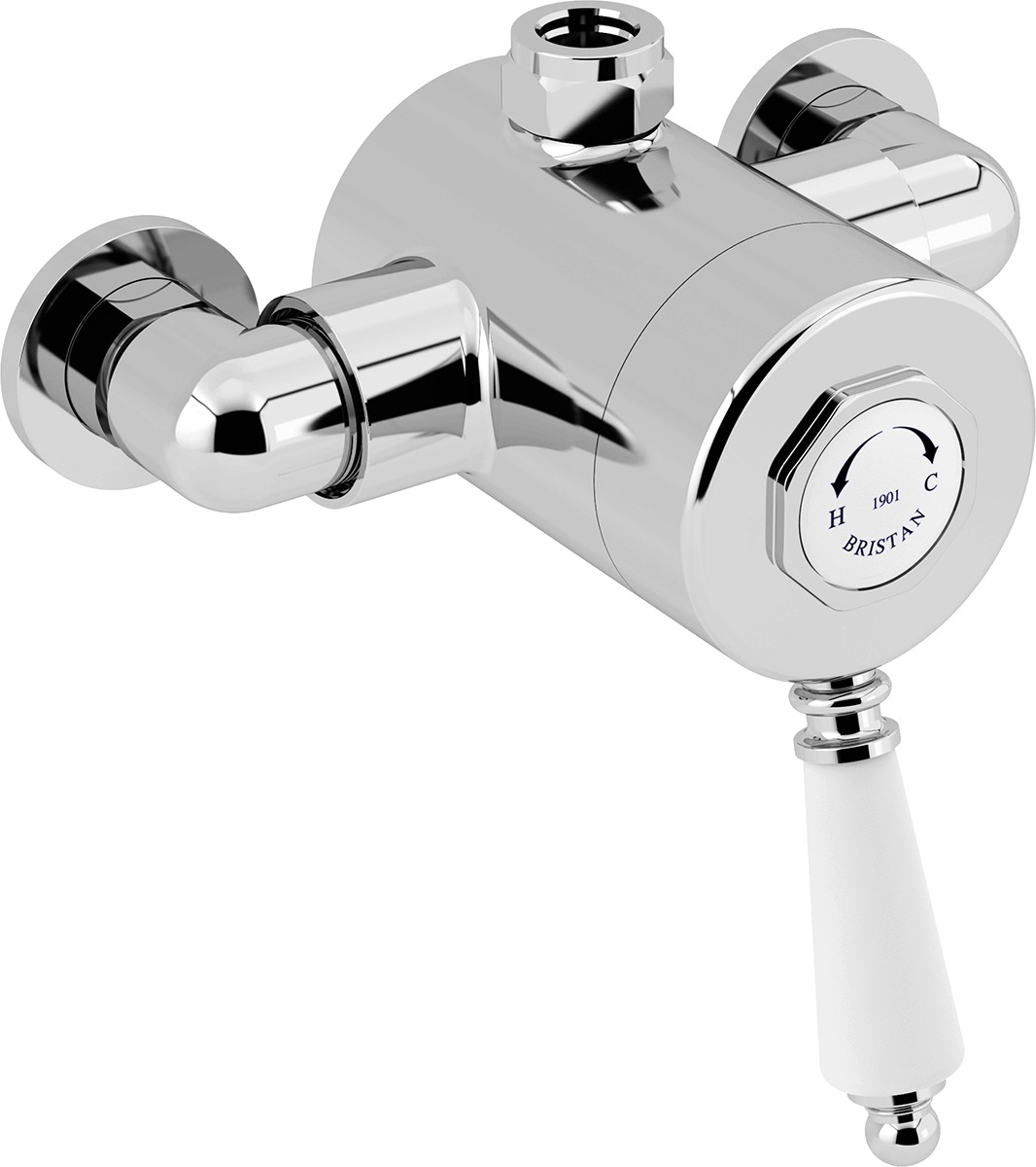 Bristan 1901 Exposed Sequential Top Outlet Shower Valve Only (N2 SQSHXTVO C)