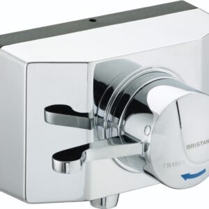 Bristan Opac Exposed Shower Valve with Lever Handle & Shroud (OP TS1503 SCL C)