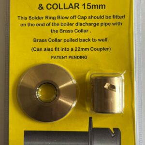 15mm Brass Blow-Off Cap & Collar