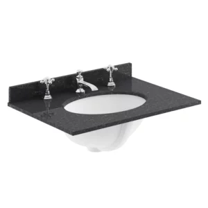 Bayswater BCT603B Victrion 600mm Marble Top 3TH - Black