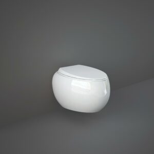 RAK Ceramics Cloud Wall Hung Pan with Soft Close Seat (Urea) CLOWHPAN/SC