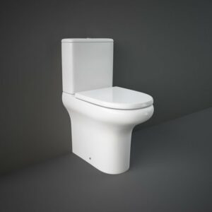RAK Ceramics Compact Deluxe 45.5cm High Rimless Close Coupled Toilet without Seat COMRIM45PAK/NS