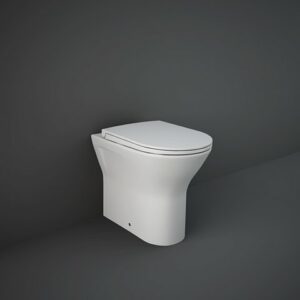 RAK Ceramics Feeling Rimless BTW WC Pan with Soft Closing Seat FEEBTWPAN500-SC