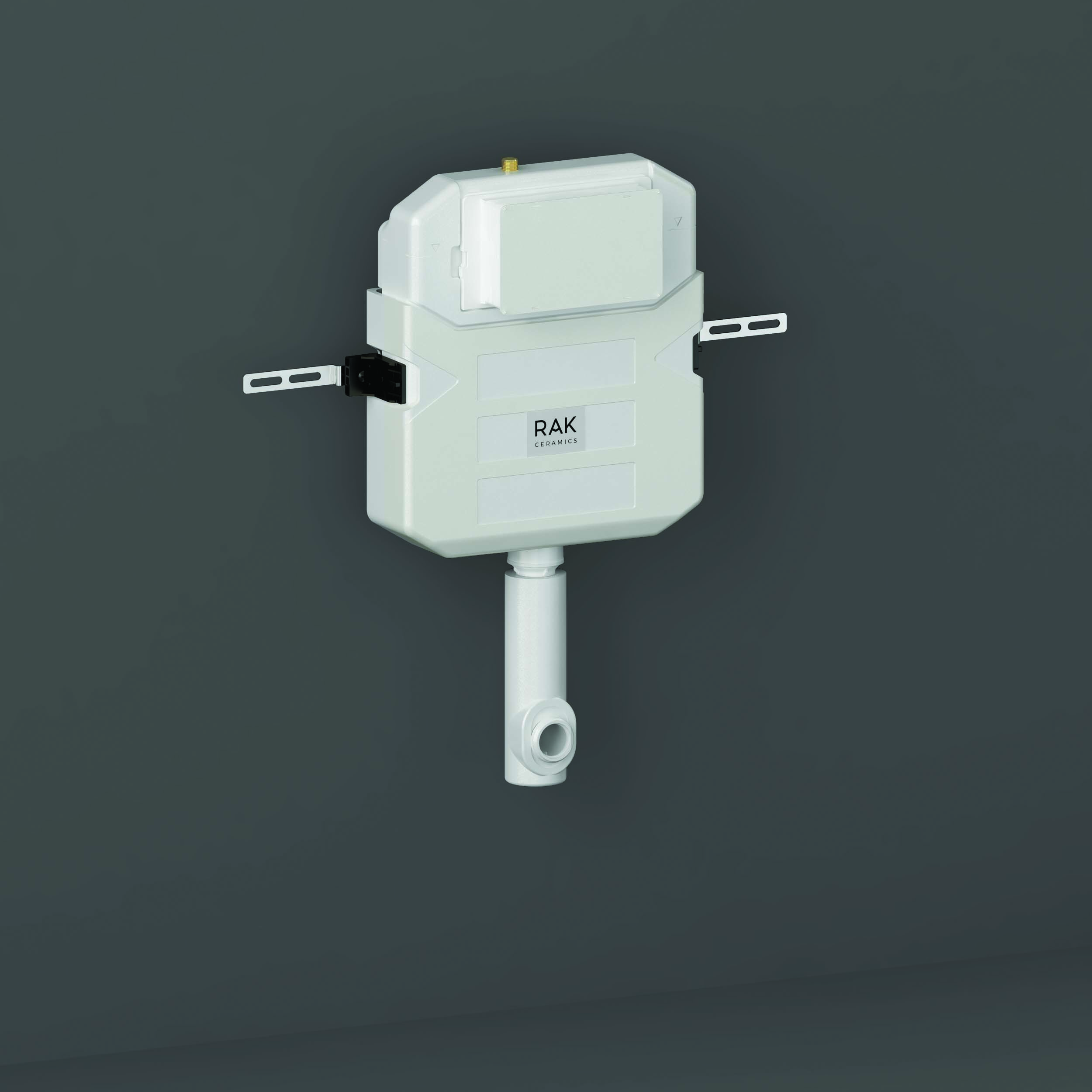 RAK Ceramics Concealed Cistern for Furniture complete with Cable Operated Push Button - Side Inlet FS12SRAKS1