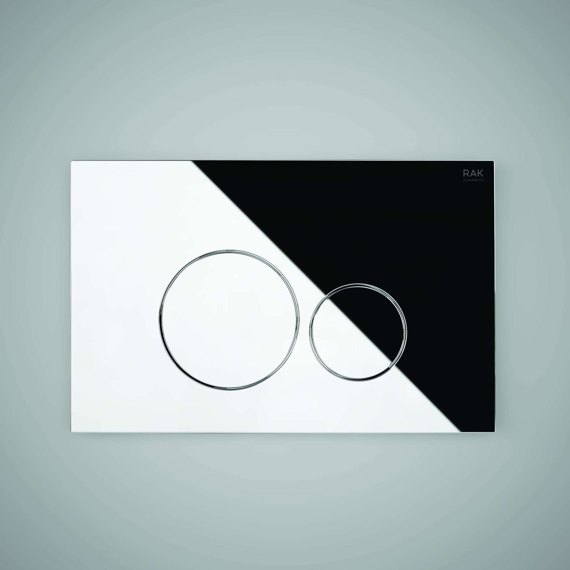 RAK Ecofix Polished Round Dual Flush Plates FSRAKPPL004