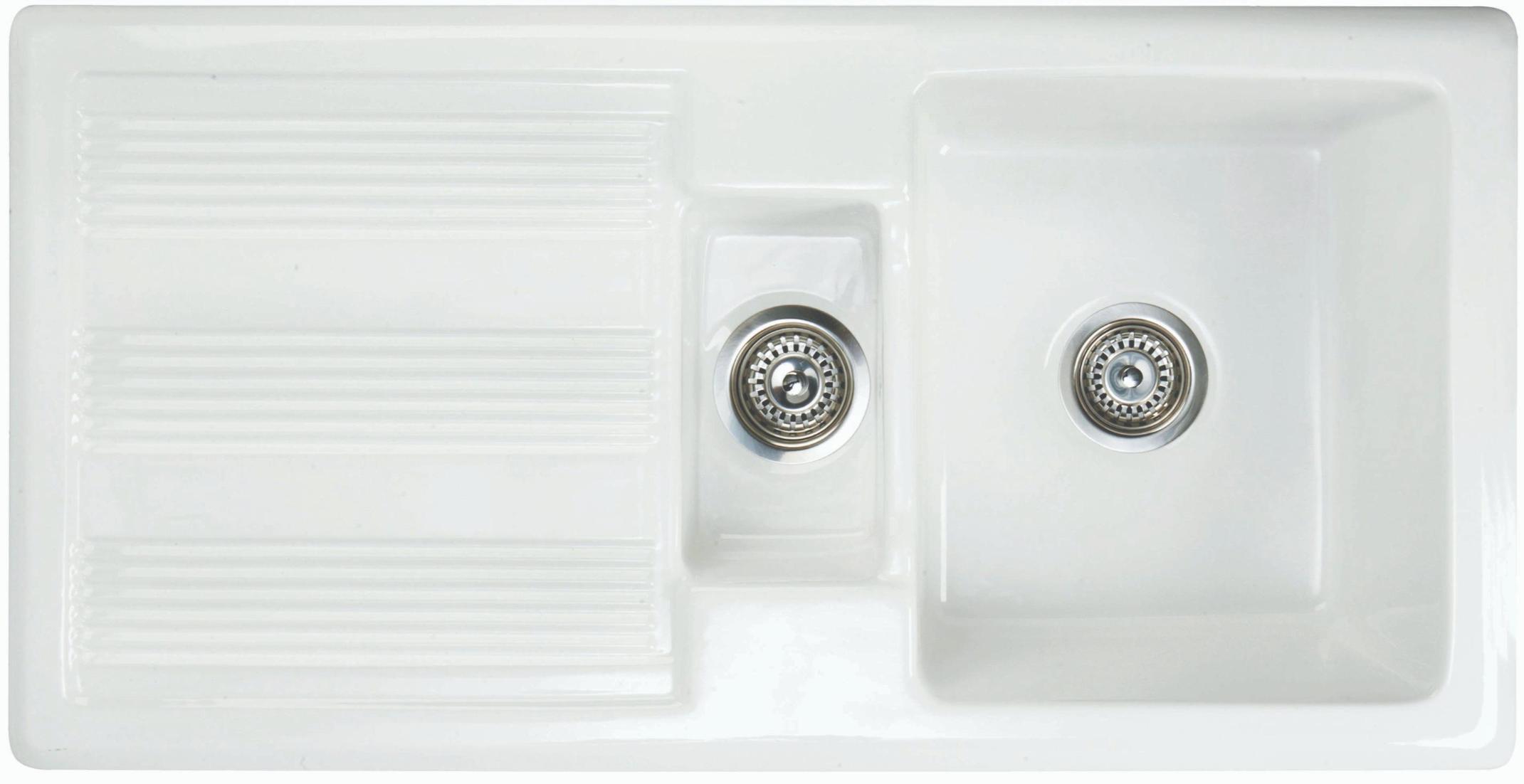 RAK Ceramics Gourmet Sink 1 MKII; 1.5 Bowl with Single Contemporary Reversible Drainer GOSINK1V2