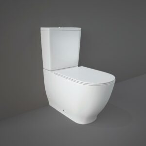 RAK Ceramics Moon rimless BTW WC Pack with Soft  Close Seat (Urea) MOONPAKSC-R