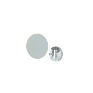 RAK Ceramics Demeter Plus LED Illuminated Round  3x Magnifying Mirror w/magnetic pull out switch RAKDEM5003