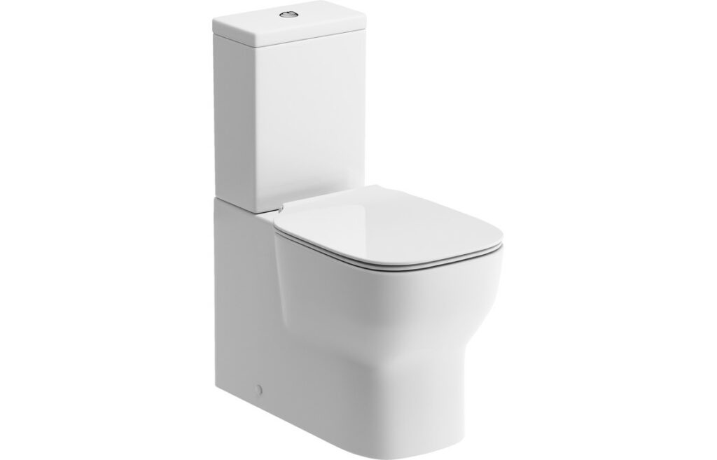 Lionheart Slim Square Soft Close Toilet Seat - White