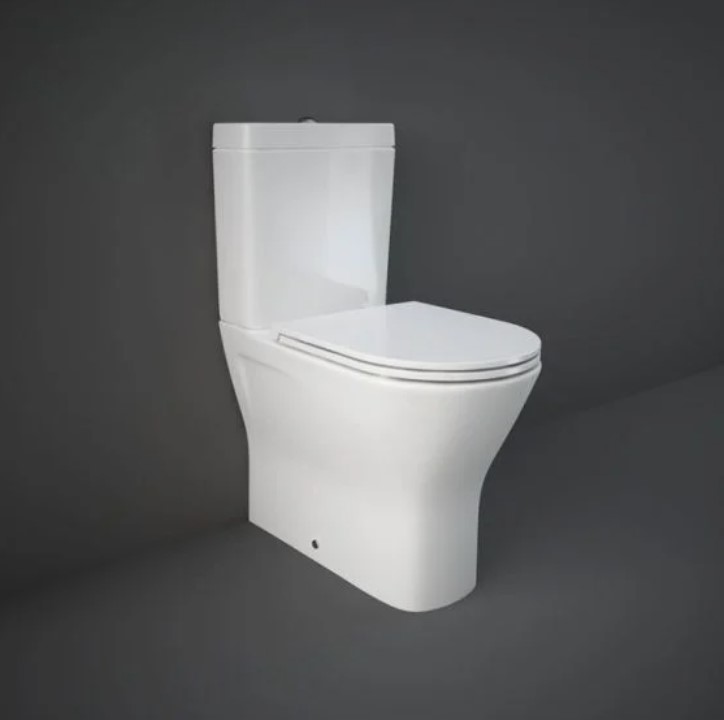 RAK Ceramics Resort Mini Close Coupled Fully Back to Wall WC Pan - White