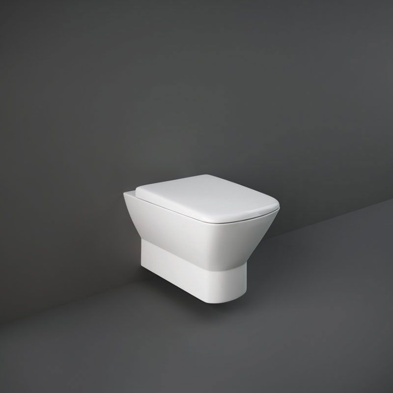 RAK Ceramics Summit Wall Hung WC Pan With Hidden Fixations - White