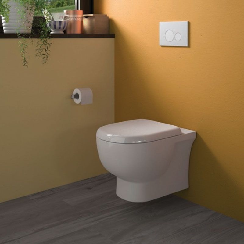 RAK Ceramics Tonique Rimless Wall Hung WC Pan - White