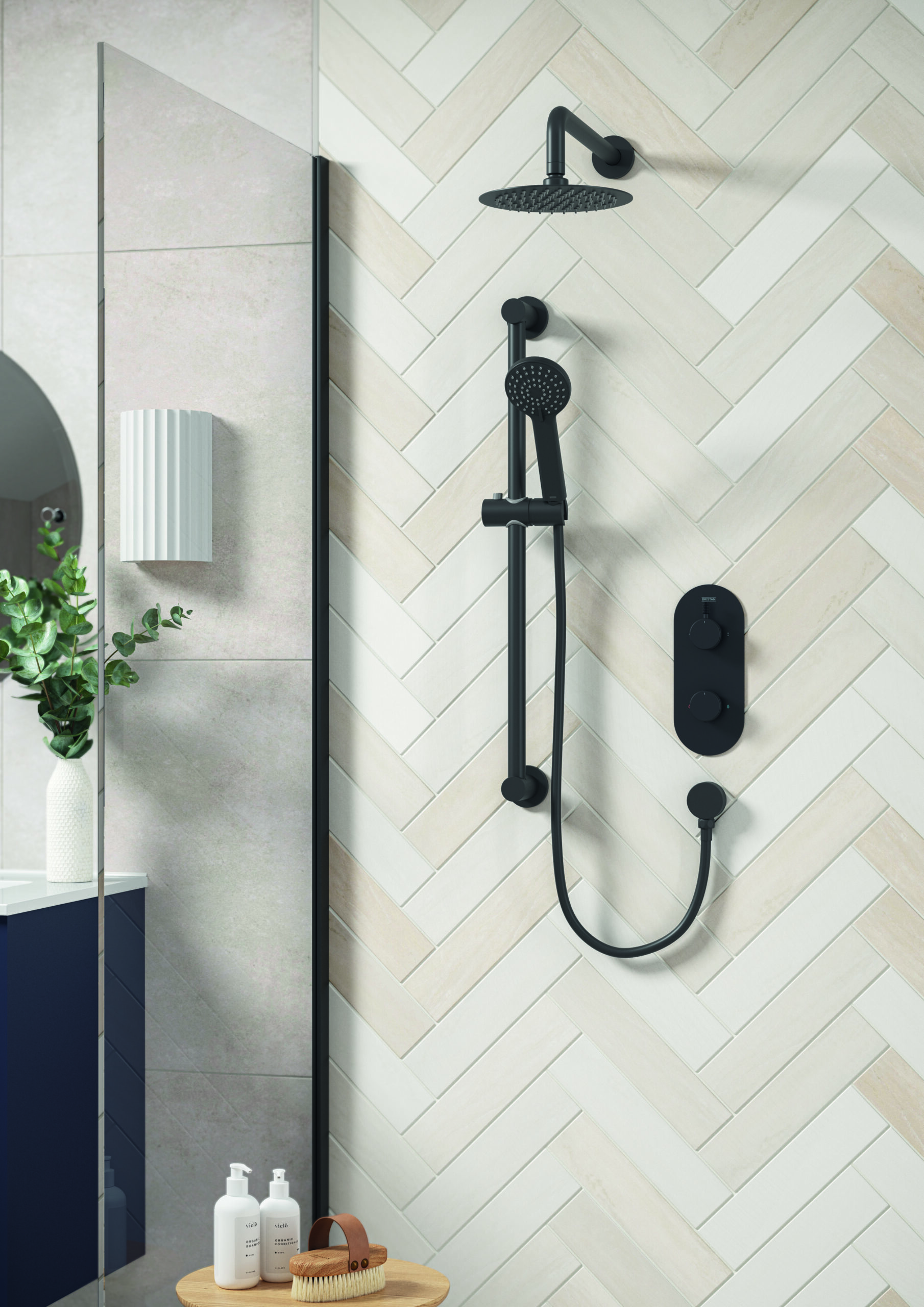 Bristan Molida Concealed Thermostatic Dual Control Two Outlet Shower Pack