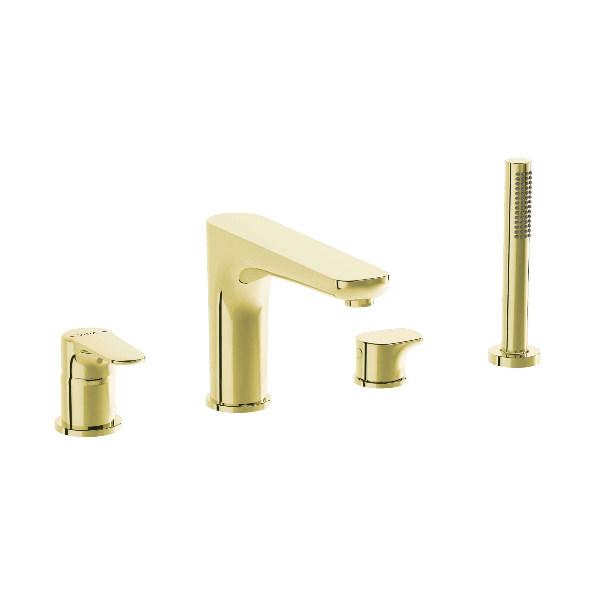 Vitra Root Round Bath Mixer Soft Gold