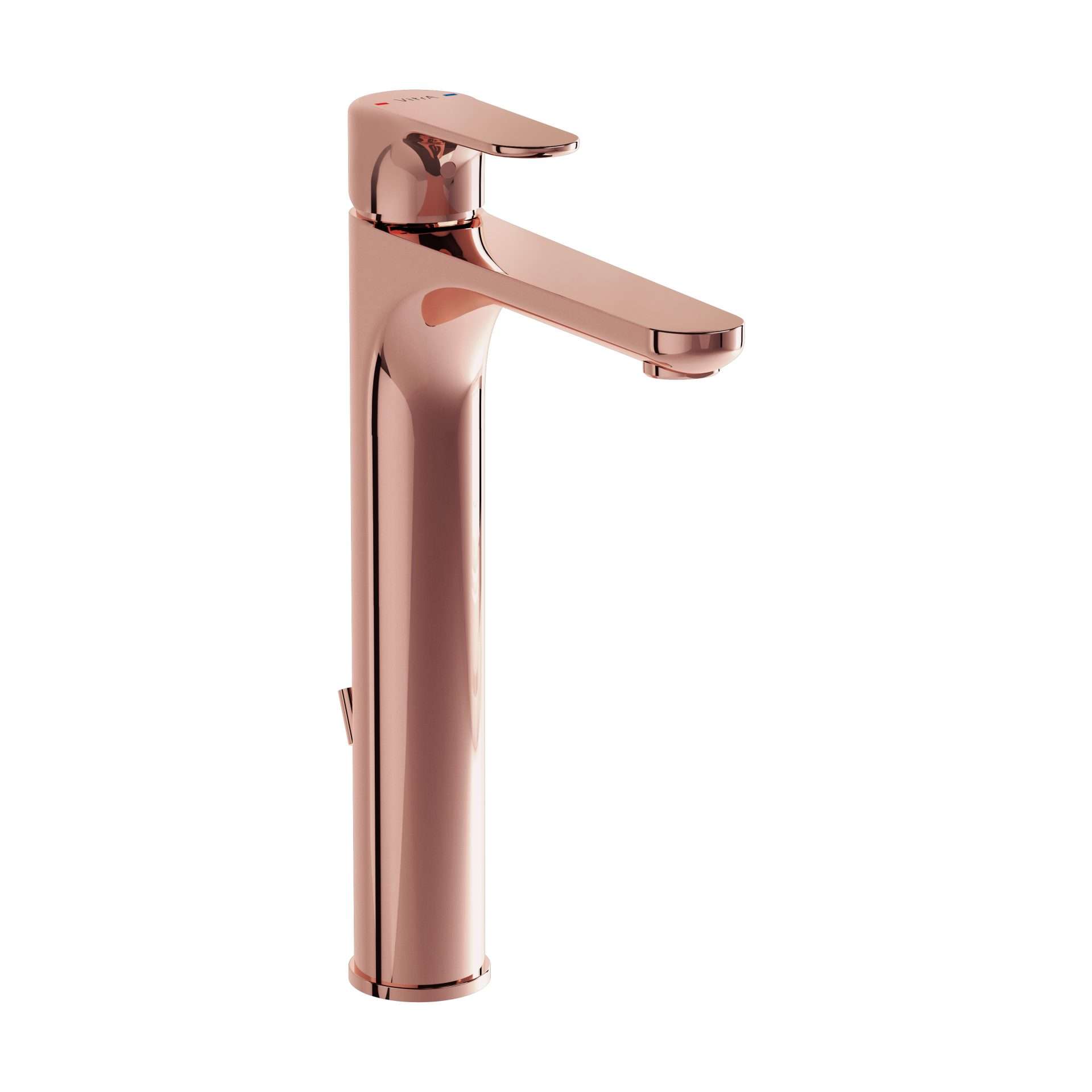 Vitra Root Round Basin Mixer With Pop-Up Soft Copper