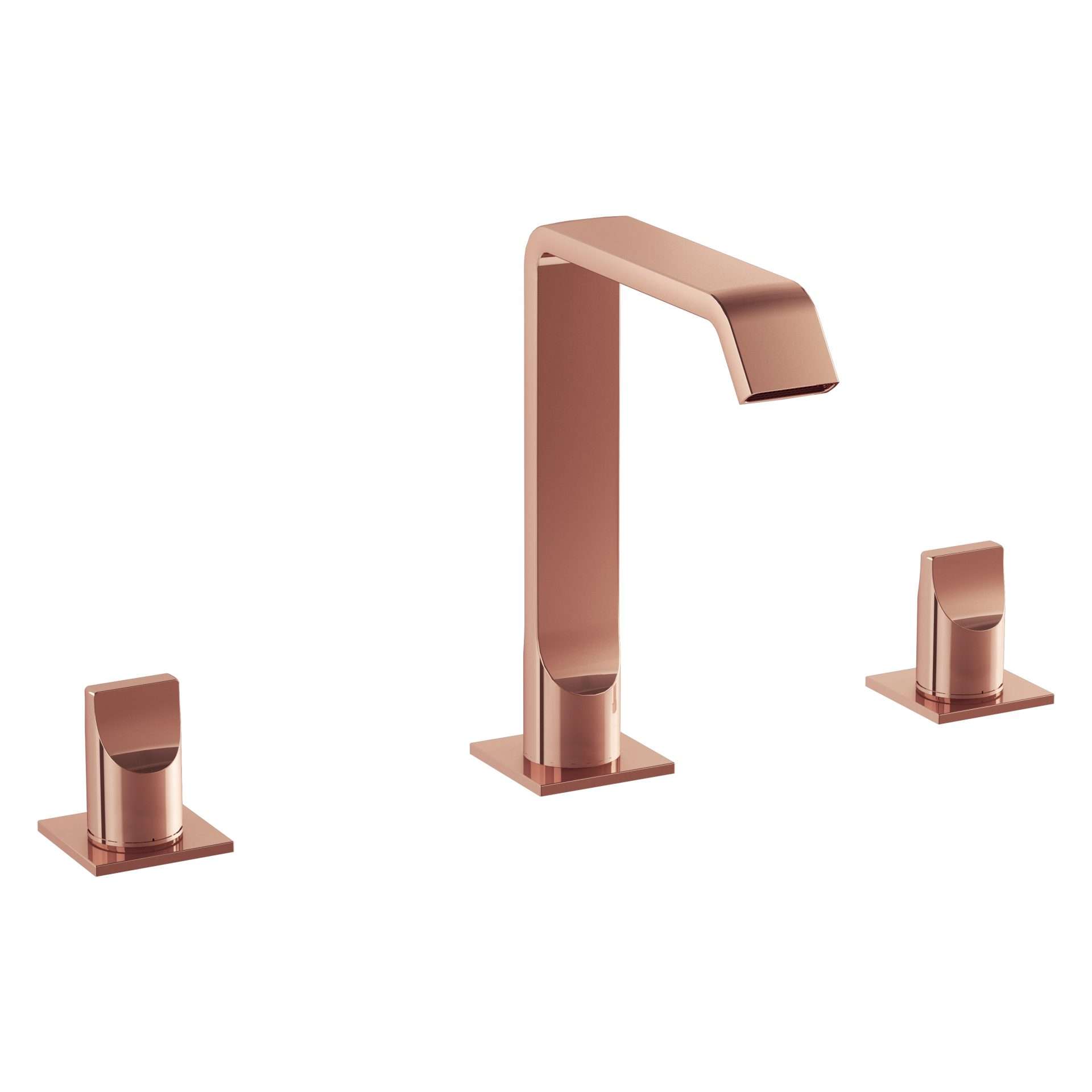 Vitra Suit Deck-Mounted 3TH Basin Mixer Soft Copper