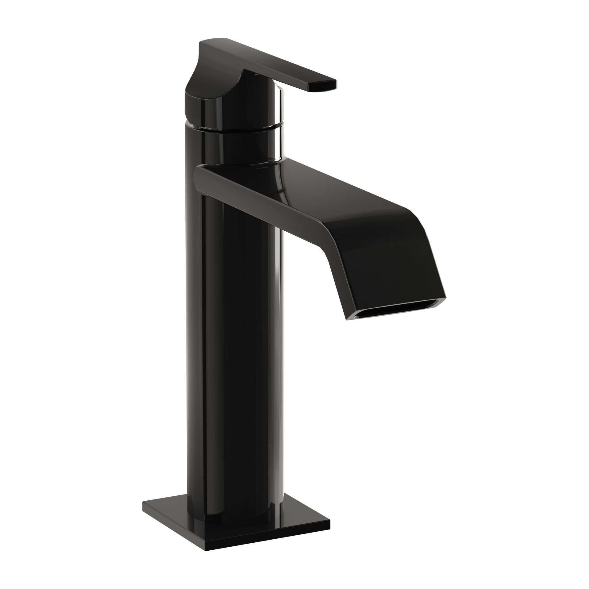 Vitra Suit Basin Mixer with top handle Gloss Black